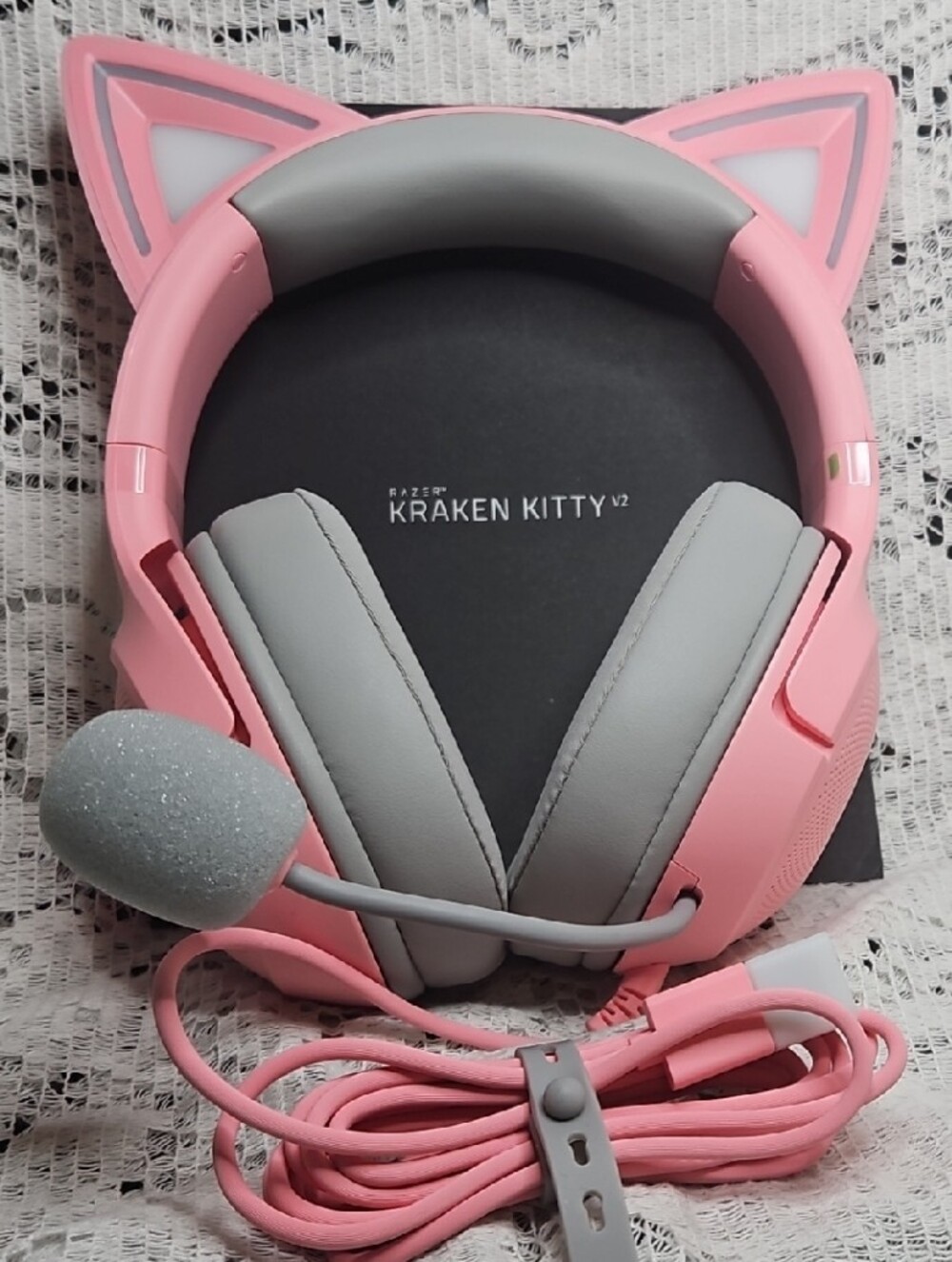 Razer Kraken Kitty V2 Quartz Edition